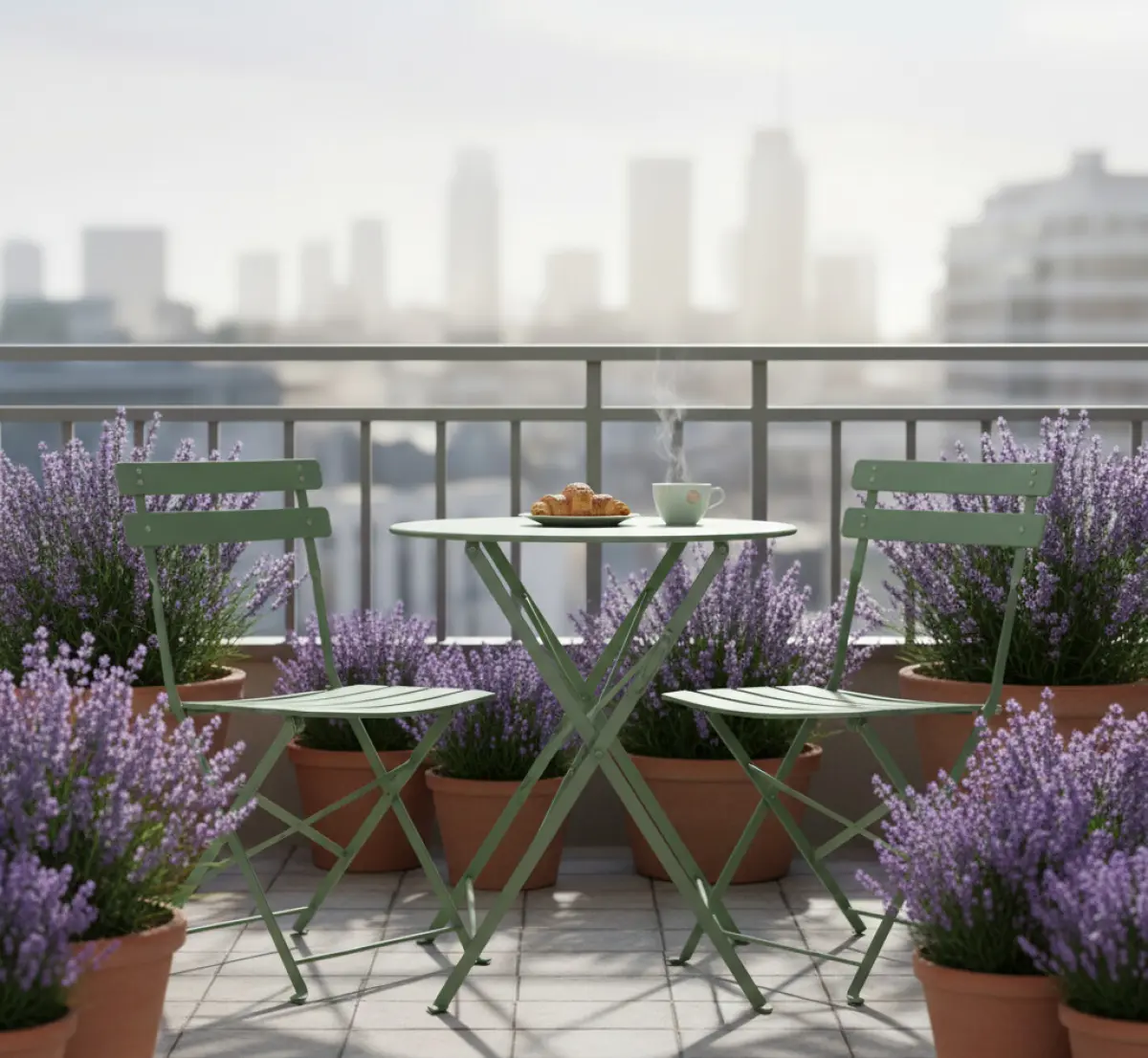 Czy meble metalowe w stylu bistro pasują na mały balkon?