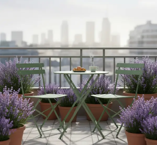 Czy meble metalowe w stylu bistro pasują na mały balkon?