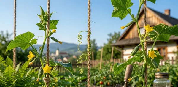 Jak prowadzić ogórki na sznurkach w pionowej uprawie ogrodowej?