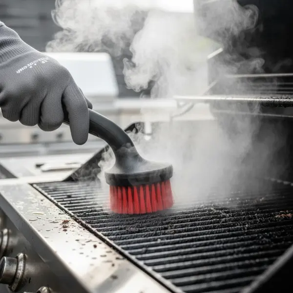 Jak skutecznie wyczyścić grill szczotką parową bez chemii?