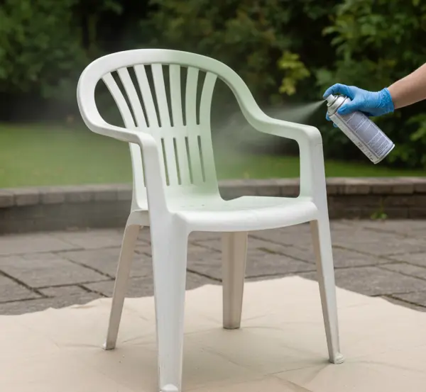 Jak wykonać renowację mebli plastikowych przez malowanie sprayem?