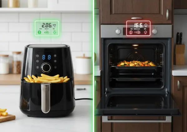Czy airfryer zużywa mniej prądu niż tradycyjny piekarnik?