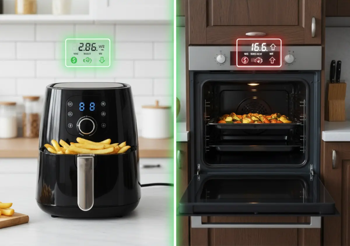 Czy airfryer zużywa mniej prądu niż tradycyjny piekarnik?